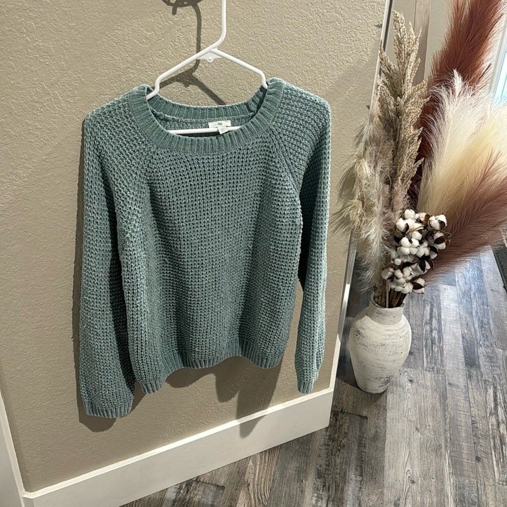 Dip Teal Sweater